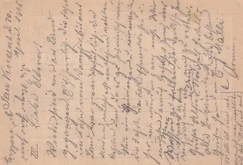 Cap-Vert, post card to Erfurt