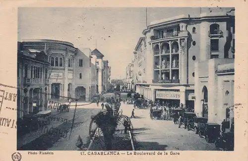 Post card Maroc to Basel/Switzerland 1931