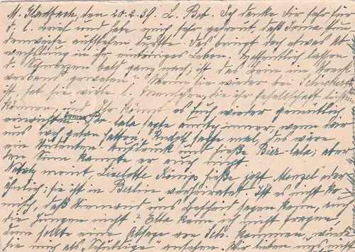 Réponse Carte postale Lichtenstein Vaduz de M. Gladbach 1939