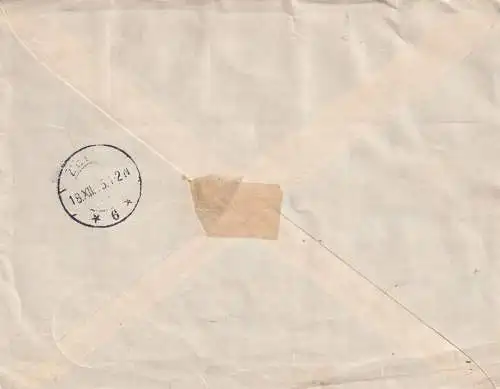 Registered Paramaribo 1938 to Zeist/NL