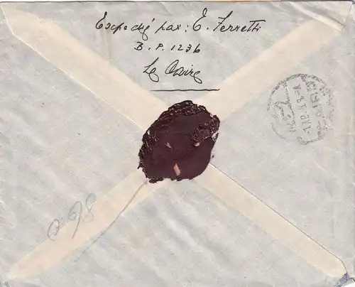 registered 1928 Cairo, content blank paper of Deutsche Orientbank