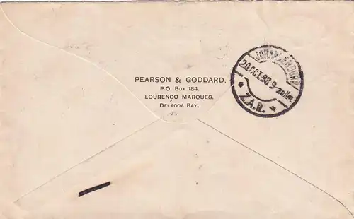 cover 1898 Lourenco Marques, Delago Bay to Johnesburg