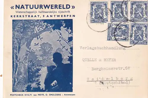 3x covers Anvers, Natuurwereld, après Heidelberg1951 etc.