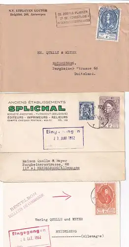 5x covers/card about 1950 to Heidelberg