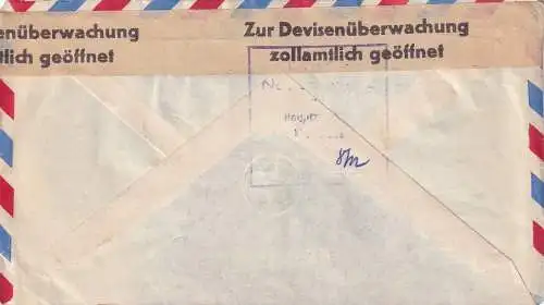air mail Israel to Heidelberg/Germany  Devisenüberwachung zollamtlich geöffnet