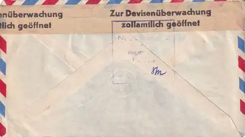 air mail Israel to Heidelberg/Germany surveillance des changes ouvert