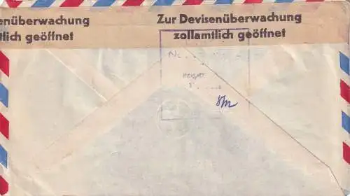 air mail Israel to Heidelberg/Germany surveillance des changes ouvert