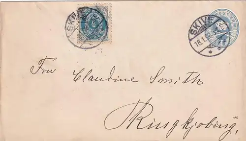 cover 1898 Skive to Ringkjobing