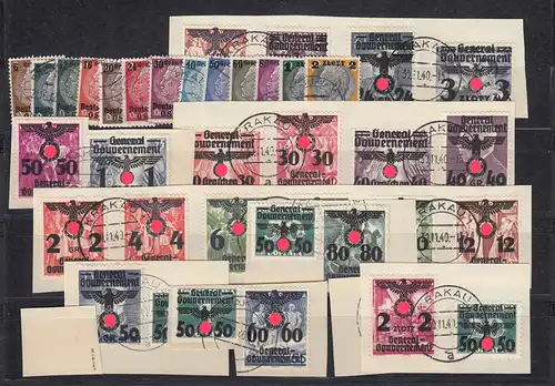 GG: Gouvernement général entièrement tamponné, signature BPP MiNr. 37