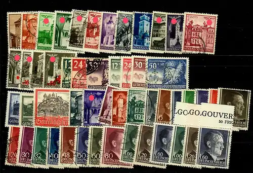 GG: Gouvernement général entièrement tamponné, signature BPP MiNr. 37