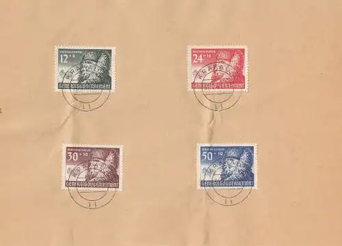 GG: MiNr. 59-62: Stempel Krakau 31.7.41