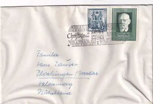 Christkindl Brief 1958 nach Plochingen