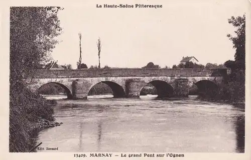post card Marnay: Le grand pont