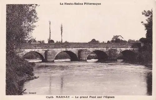 post card Marnay: Le grand pont