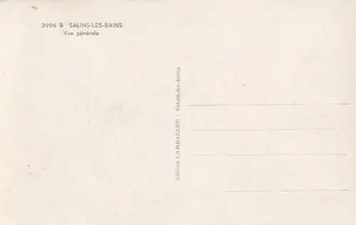 post card Salins-Les-Bains, Vue générale