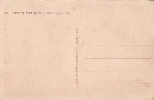 post card Autun Antique