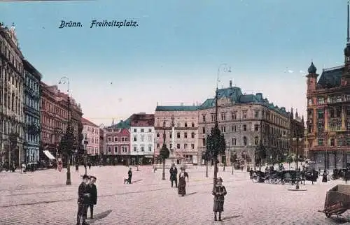 post card Brünn, Freiheitsplatz