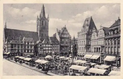 Carte de vue de Trèves, marché principal