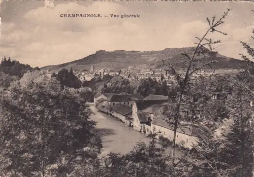 Frankreich: post card Champagnole - vue générale