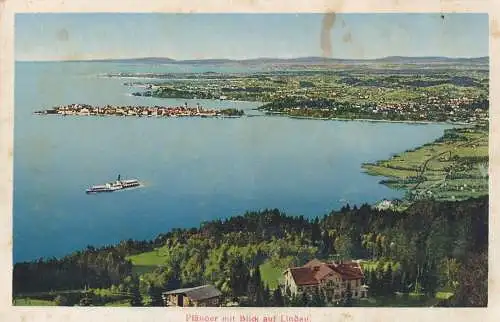 Carte de vue Pfander avec vue sur Lindau