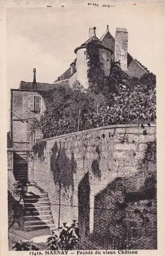 Frankreich: post card Marnay: vieux Chateau