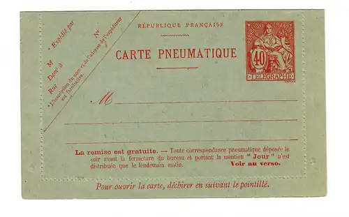 cover Carte Pneumatique, unused