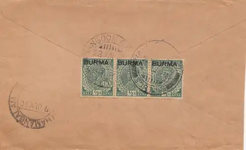 Burma 1940: letter to Kothamangalam