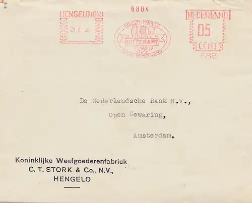 Hengelo Nederland vers Amsterdam DUTCHART 1939,Holland, Tulipes