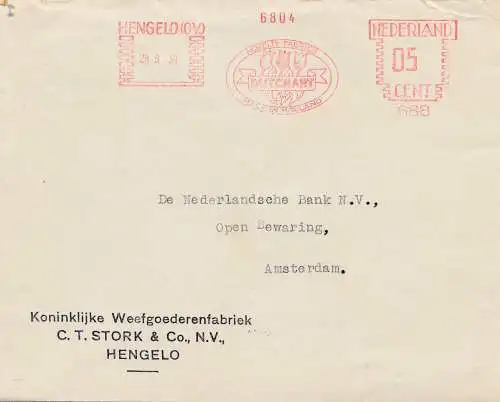 Hengelo Nederland vers Amsterdam DUTCHART 1939,Holland, Tulipes