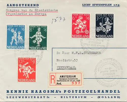Nederland - Amsterdam - Congrès Sioniste Européen 1959