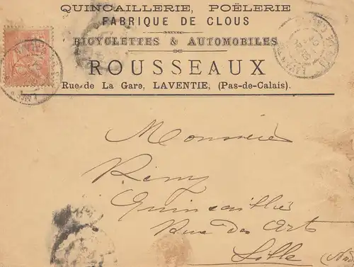 Quincaillerie Poelerie - Fabrique de Clus-Rousseax nach Lille 1901 -Möbel-France