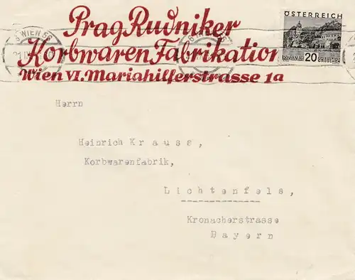 Fabrication de paniers Autriche -Vienne - 1920 d'après Lichtenfels
