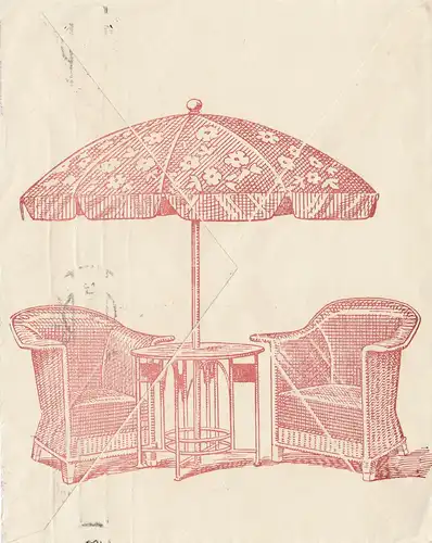 Fabrication de paniers Autriche -Vienne - 1920 d'après Lichtenfels