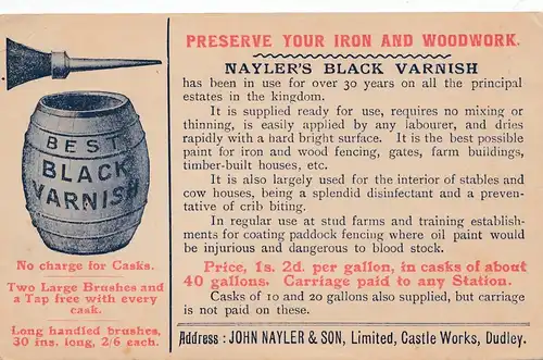 Dudley: Black Varnish - Iron and Woodwork