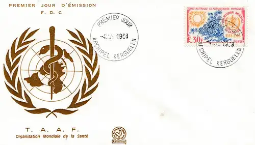 France 1968: Organisation Mondiale de la Santé FDC