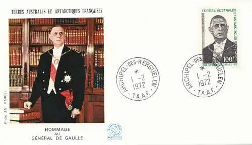 France 1972: Archipel de Terres Australes et Antarctiques de Kerguelen - de Gaulle