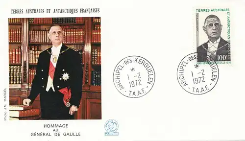 Frankreich 1972: Terres Australes et Antarctiques-Archipel Kerguelen - de Gaulle