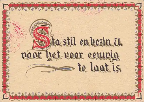 Pays-Bas: Croix-Rouge - Groningue - Carte de vue