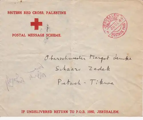 British Red Cross Palestine 1942