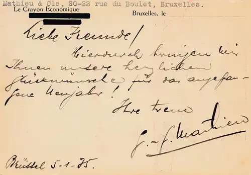 1935: Bruxelles: Exposition: Publicité au crayon