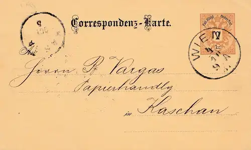 1887: Wien nach Kaschan: Kugelspitzenfedern
