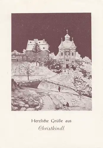 1953: Christkindl - Österreich Postkarte nach Wien Fa. Stuag