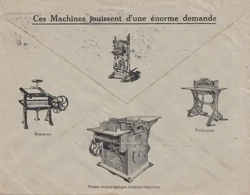 1925: Construction de Machines Bruxelles nach Dresden: Druckmaschinen