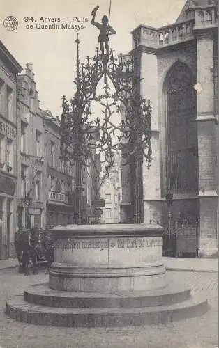 Belgique: 1909: Carte de vue d'Anvers à Paris