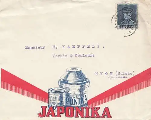 Belgien: 1931: Anvers in die Schweiz-Japonika