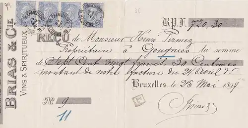Belgique: 1897: Bruxelles. .