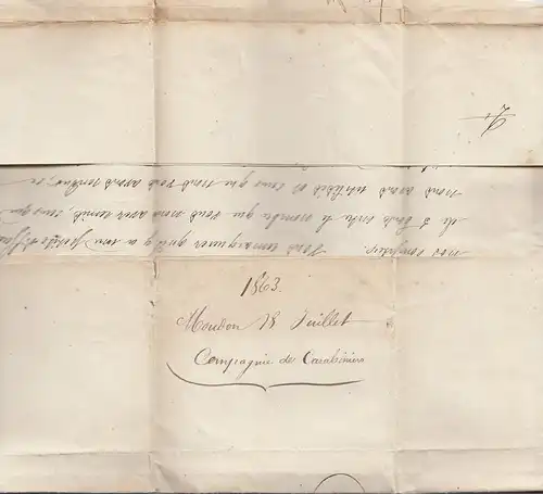 Belgique: 1863: Ecole militaire-Loneon-Moudom