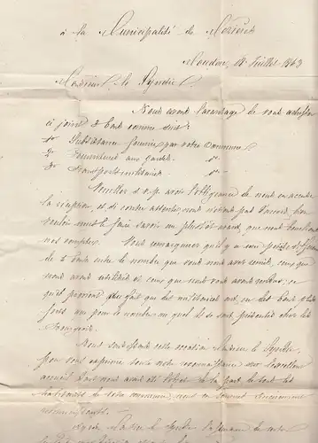 Belgique: 1863: Ecole militaire-Loneon-Moudom