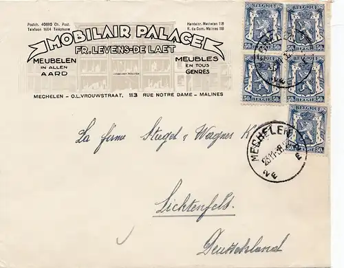 1938: Mechelen to Allemagne - Meuble-Meubles