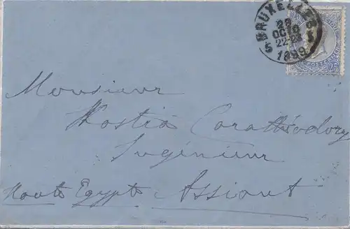 Belgique: 1899: Bruxelles vers Egypt